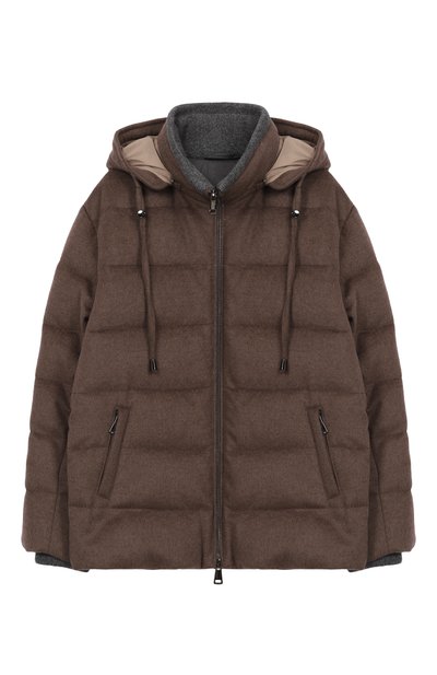 Пуховик из шерсти и кашемира MANZONI24, арт. 25UB777-WCASPX