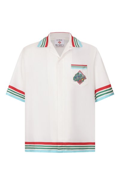 Мужская шелковая рубашка CASABLANCA, арт. U-MS25-SH-003-06