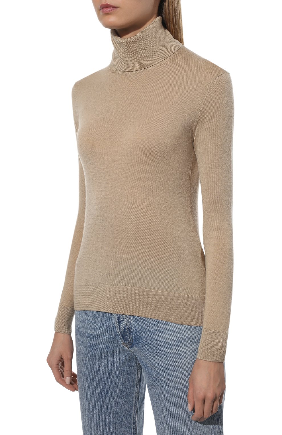 Кашемировая водолазка RALPH LAUREN светло-бежевого цвета по цене 89950 руб., арт. 290615195, фото 3 Кашемировая водолазка RALPH LAUREN, арт. 290615195, фото 3