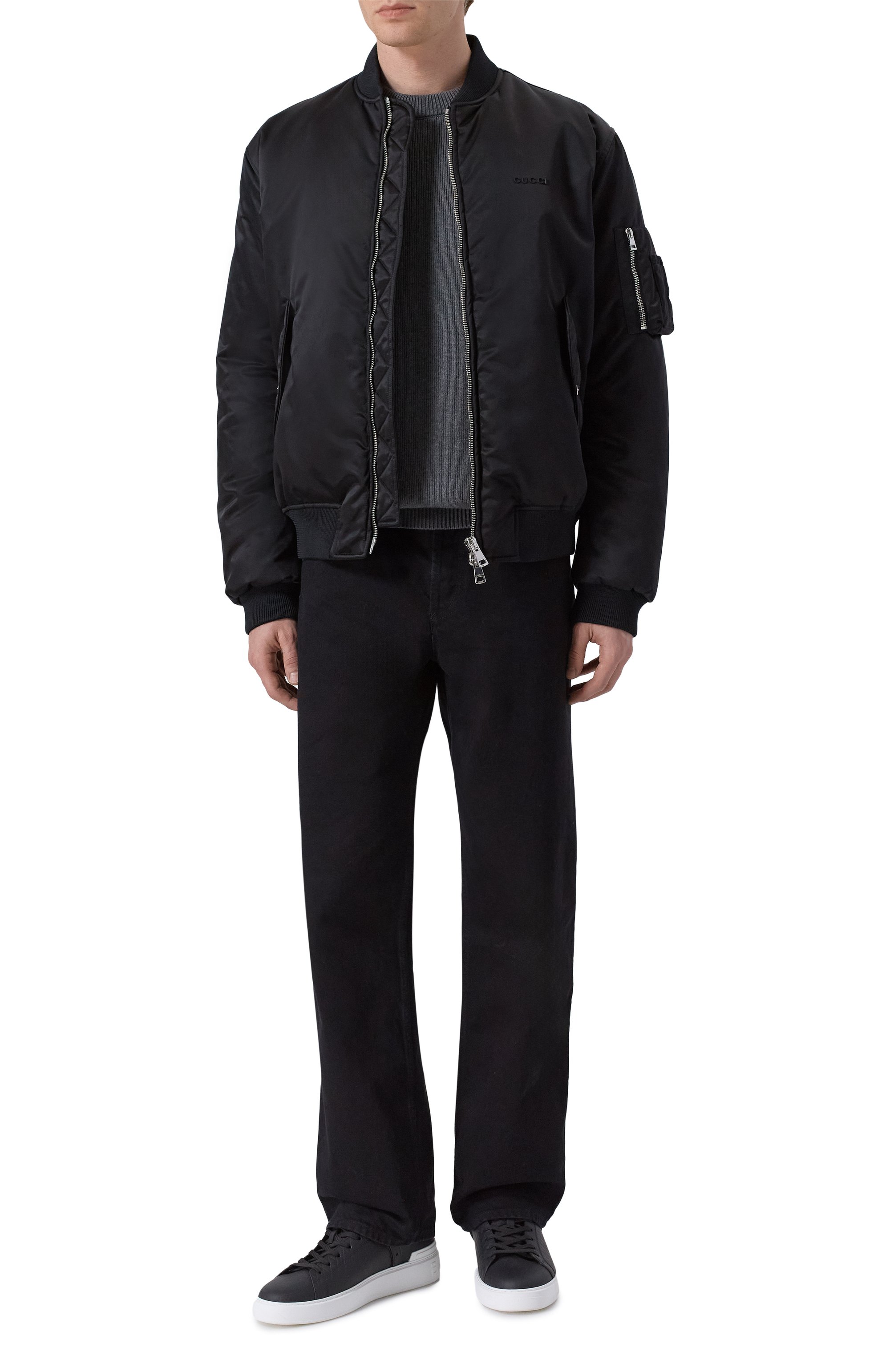 Бомбер GUCCI черного цвета по цене 352000 руб., арт. 823418/ZAADM, фото 2 Бомбер GUCCI, арт. 823418/ZAADM, фото 2