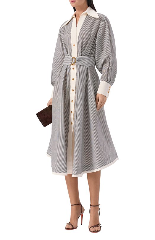 Кожаные босоножки Santoni WHLG71957UT2TFEN Коричневый  WHLG71957UT2TFEN Фото 3