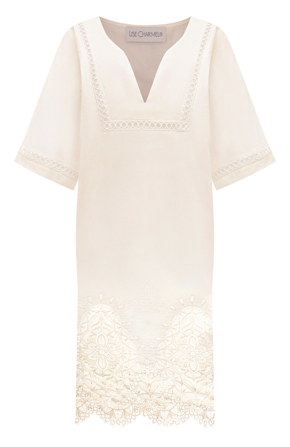 Туника LISE CHARMEL кремового цвета по цене 39650 руб., арт. ASB6663, фото 1 Туника LISE CHARMEL, арт. ASB6663, фото 1