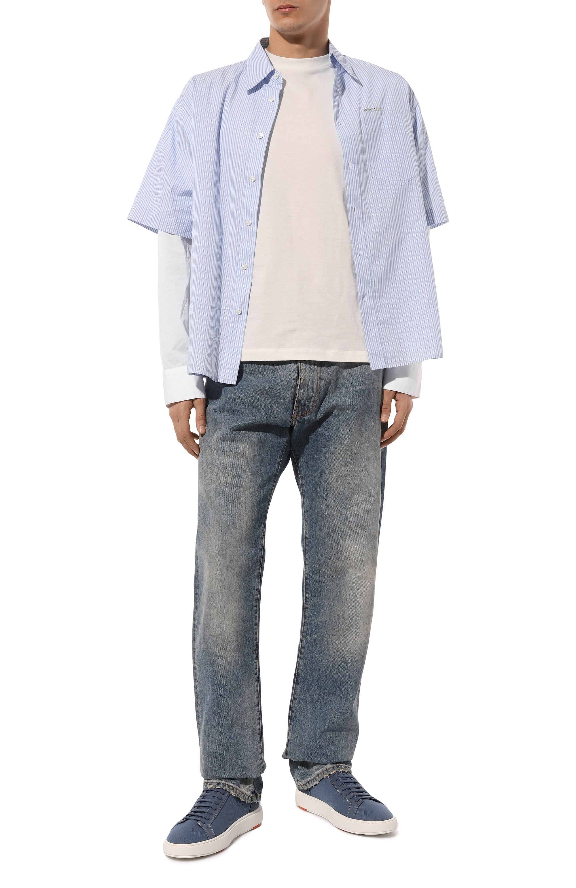 Текстильные кеды cleanic SANTONI, арт. MBCC21540BARCSB3G41, фото 2