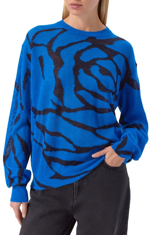 Пуловер Dries Van Noten 131273/3723 Синий  131273/3723 Фото 3