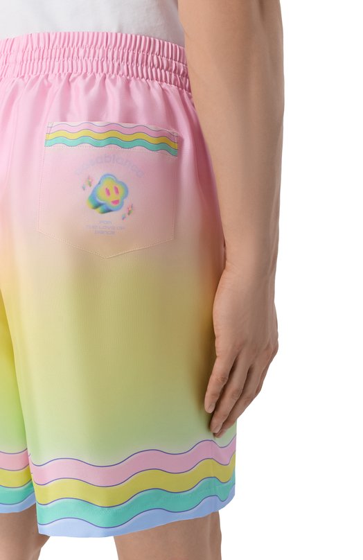 Шелковые шорты Casablanca M-SP26-TR-399-02 Разноцветный  M-SP26-TR-399-02 Фото 5