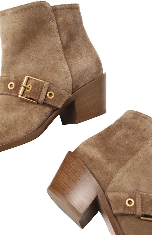 Замшевые ботильоны Gianvito Rossi G05627.45CU0.SUECAML Бежевый  G05627.45CU0.SUECAML Фото 7