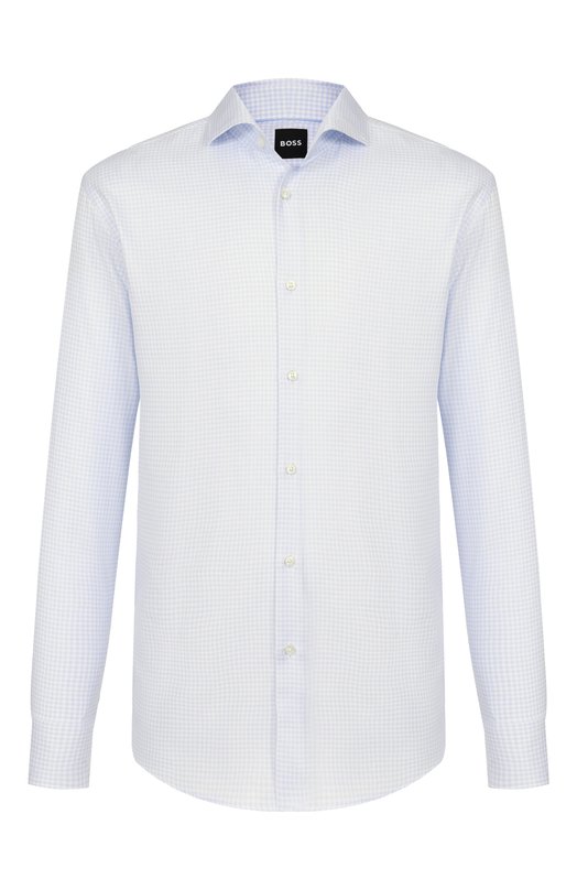 Хлопковая сорочка BOSS 50556497 Голубой 50556497