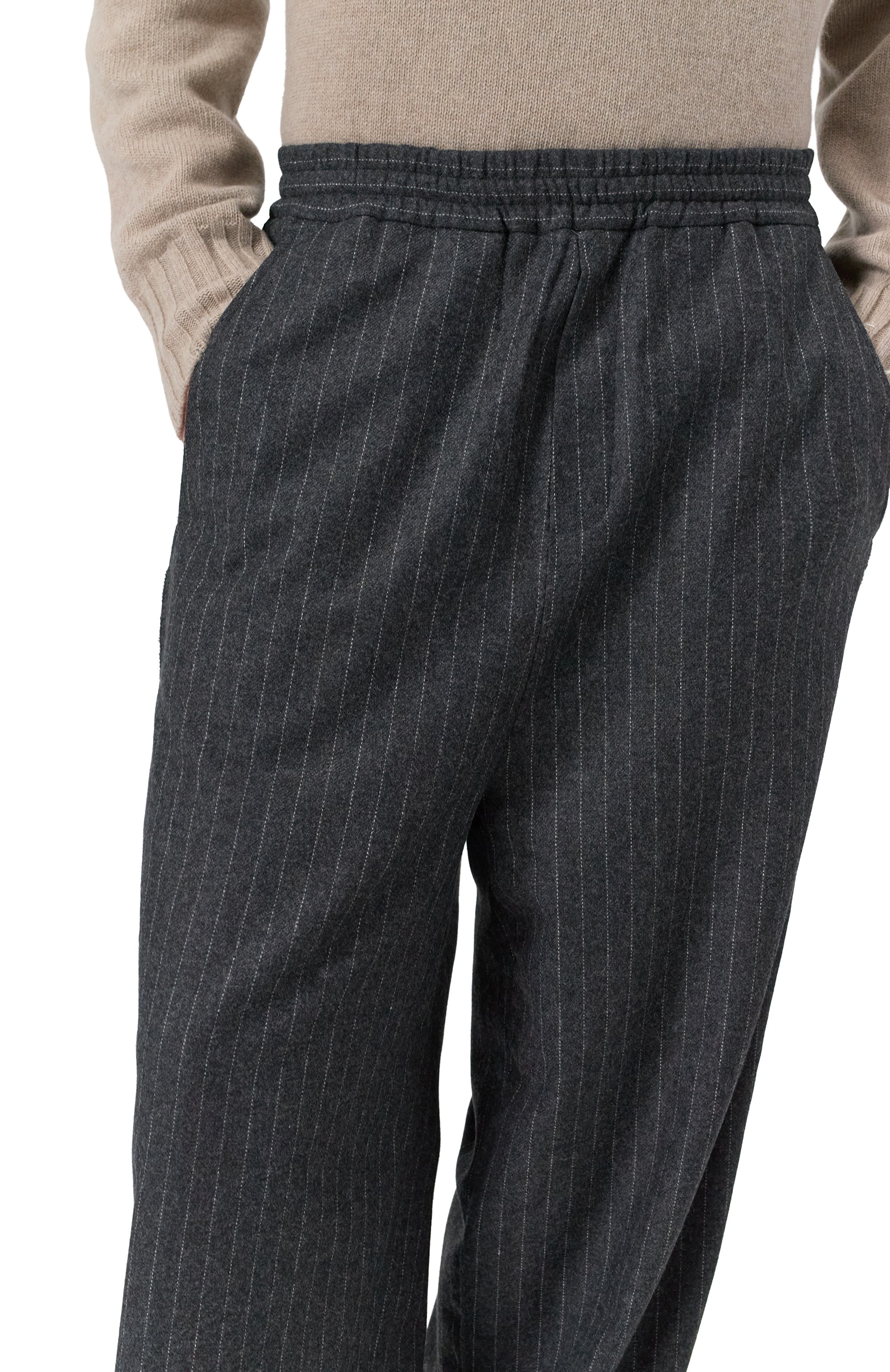 Брюки из шерсти и хлопка ISABEL BENENATO, арт. UW42F25, фото 5