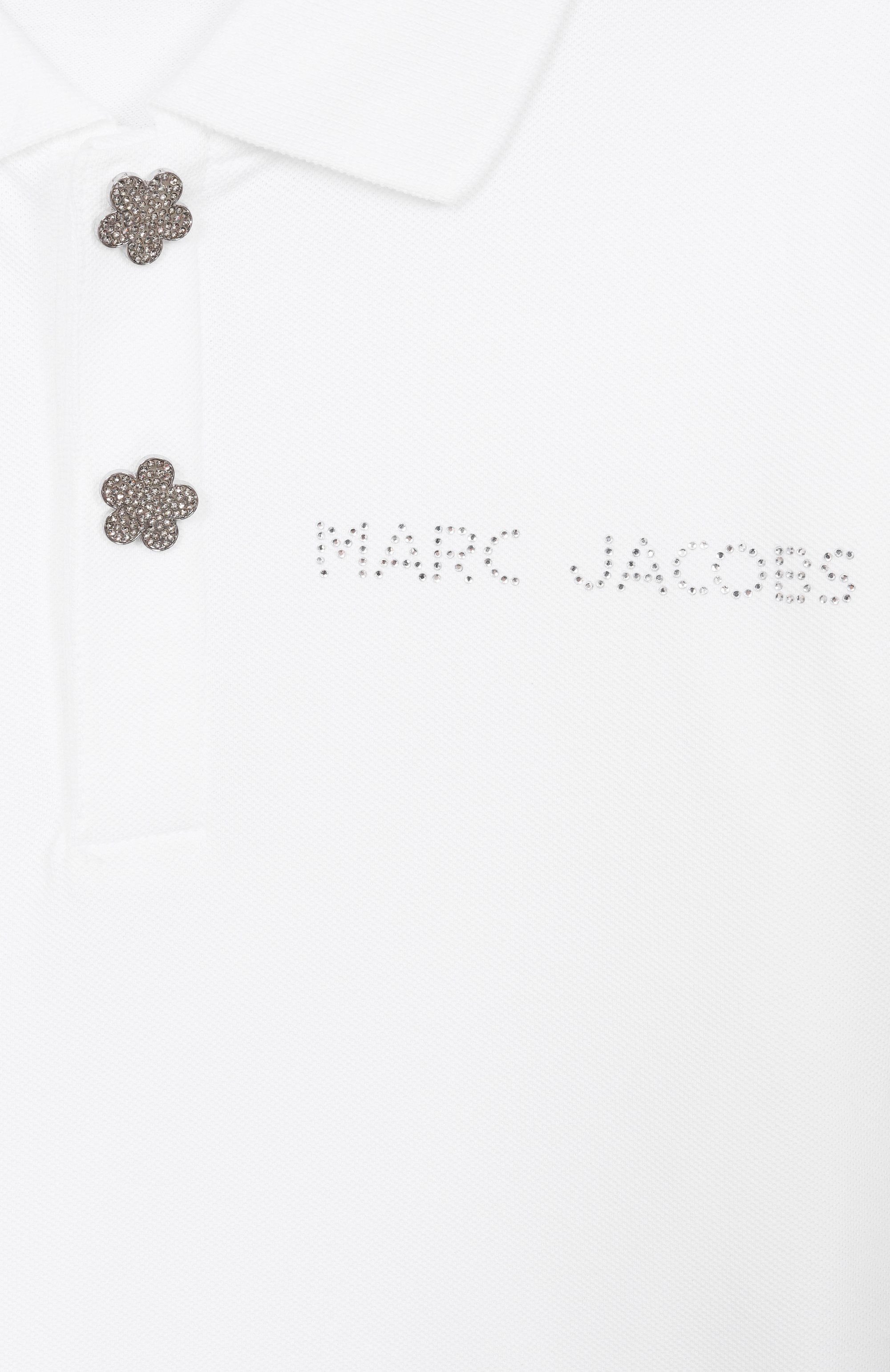 Хлопковое поло MARC JACOBS (THE) белого цвета по цене 12700 руб., арт. W60739, фото 3 Хлопковое поло MARC JACOBS (THE), арт. W60739, фото 3