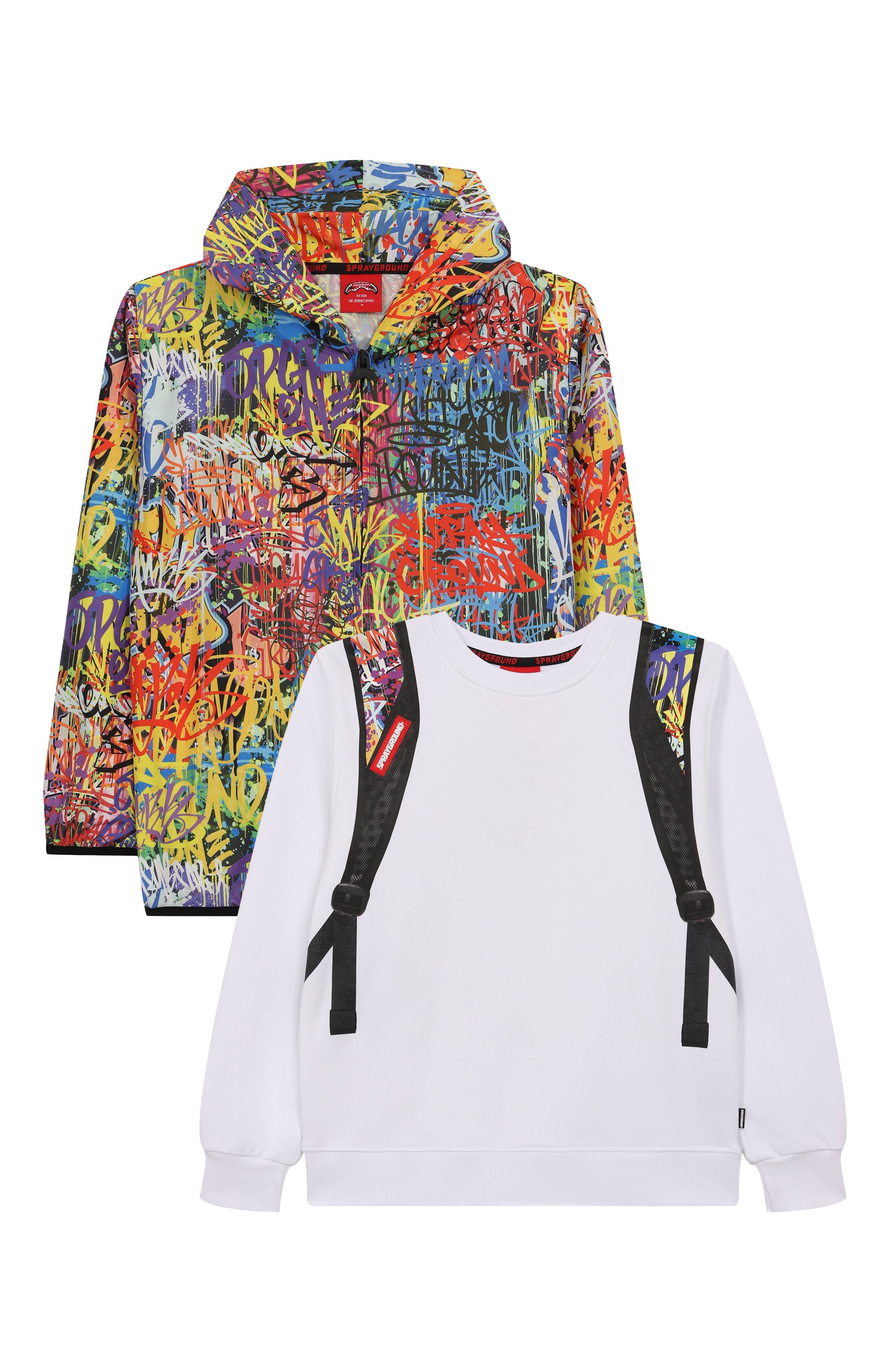 Комплект из свитшота и ветровки SPRAYGROUND, арт. SPY1371GPLUS, фото 1