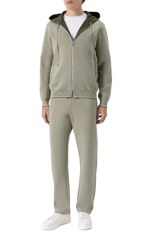 Хлопковый кардиган Stefano Ricci K616447FCR/F26114 Зелёный  K616447FCR/F26114 Фото 2