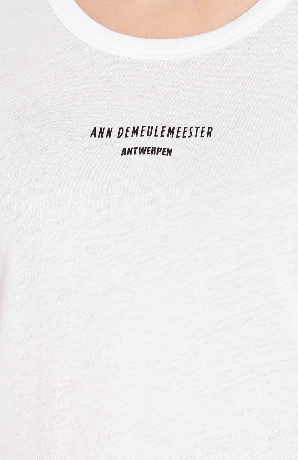 Хлопковая футболка ANN DEMEULEMEESTER, арт. 2001-3979-W-232-002, фото 5