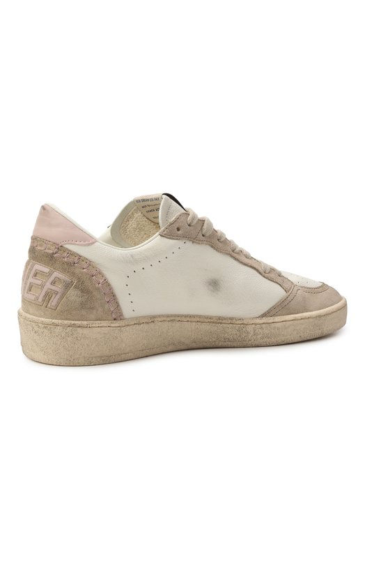 Кожаные кеды Ball Star Golden Goose Deluxe Brand GWF00117.F007480 Кремовый  GWF00117.F007480 Фото 5