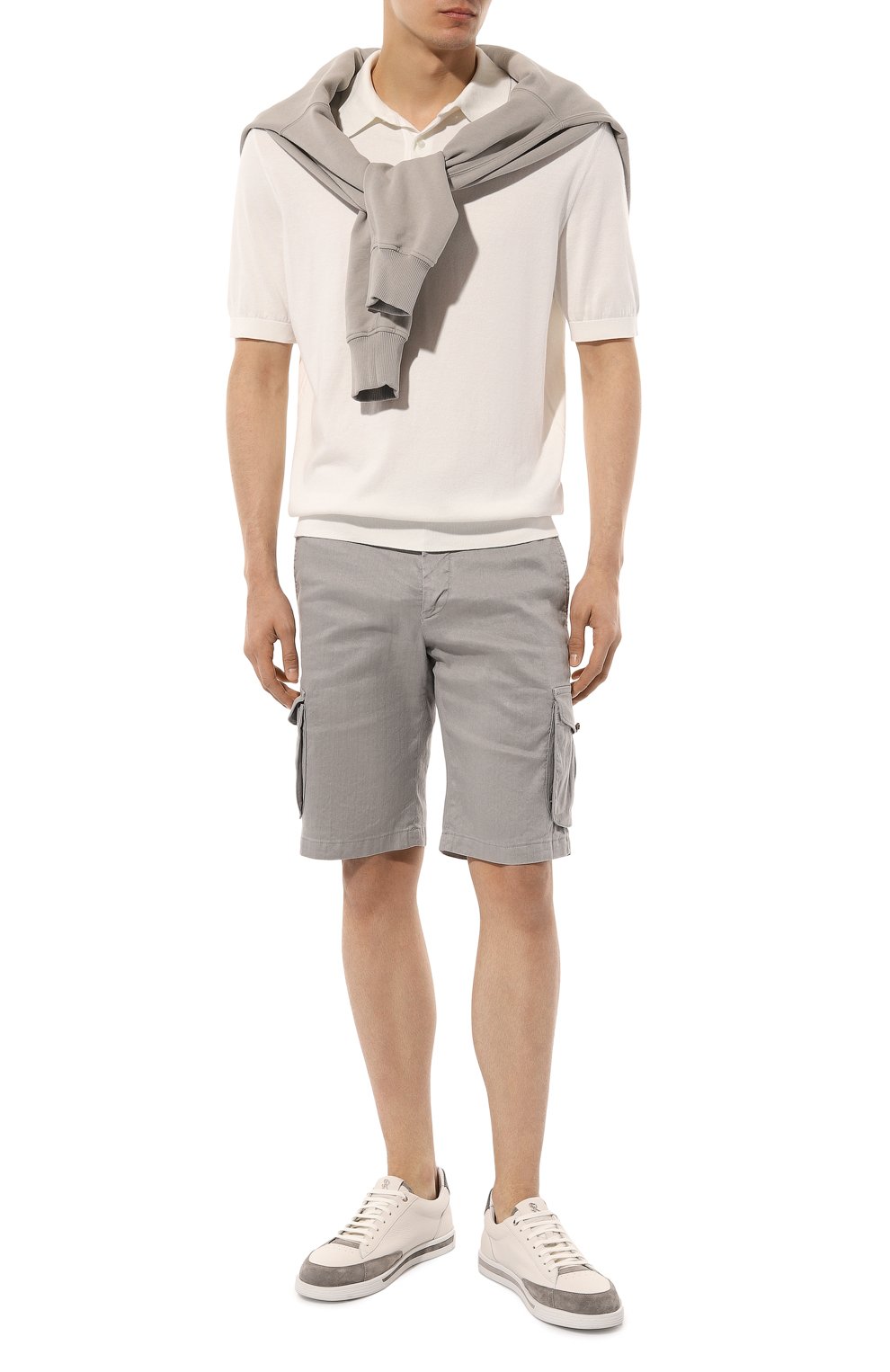 Шорты изо льна и хлопка KITON, арт. UFPPBK0604D, фото 2