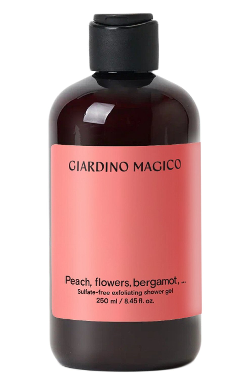 Бессульфатный гель для душа с микрогранулами кремния peach, flowers, bergamot,… (250ml) GIARDINO MAGICO, арт. 4640200325662, фото 1