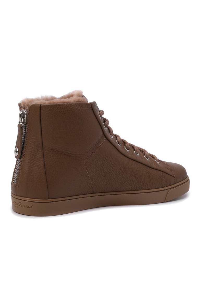 Кожаные кеды GIANVITO ROSSI, арт. S20386.W1CAM.B0XCAML, фото 1