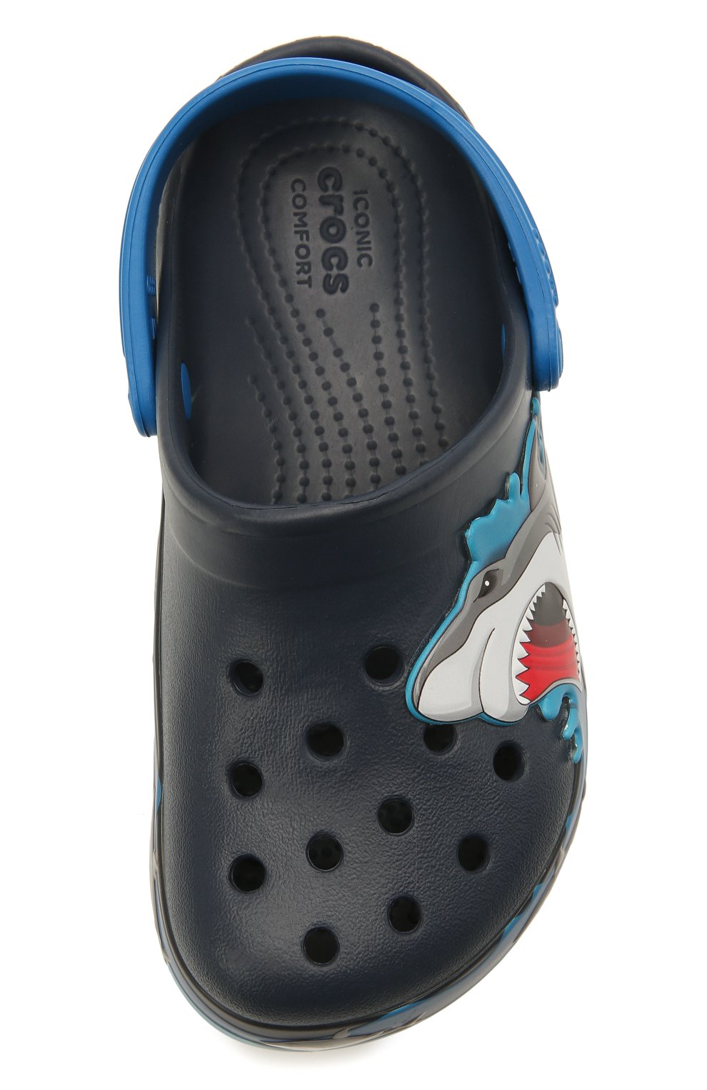 Сабо shark lights CROCS черного цвета по цене 3800 руб., арт. 207070-410, фото 4 Сабо shark lights CROCS, арт. 207070-410, фото 4