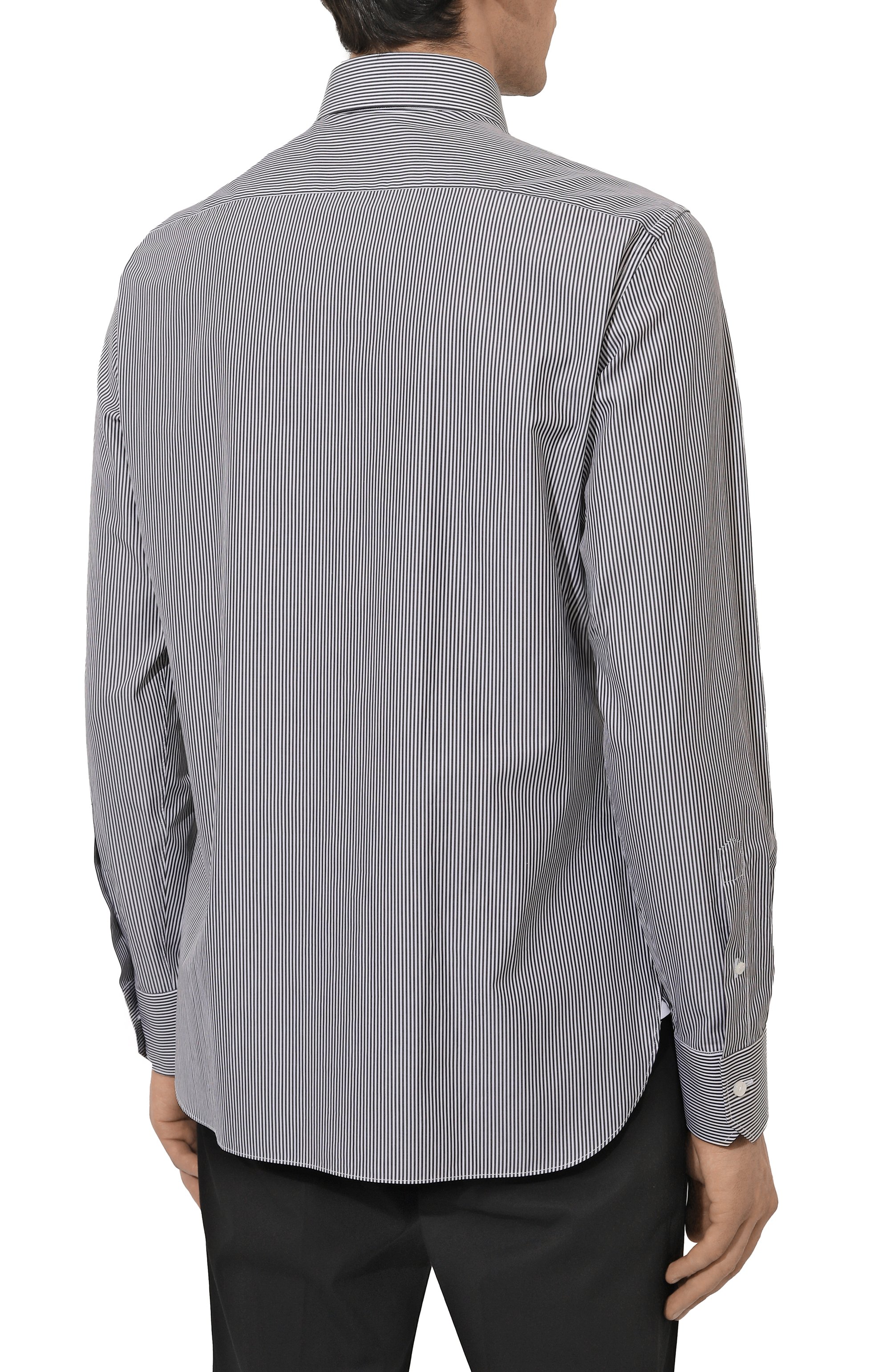 Хлопковая рубашка ZEGNA, арт. 701013A7/9MS0BA, фото 4