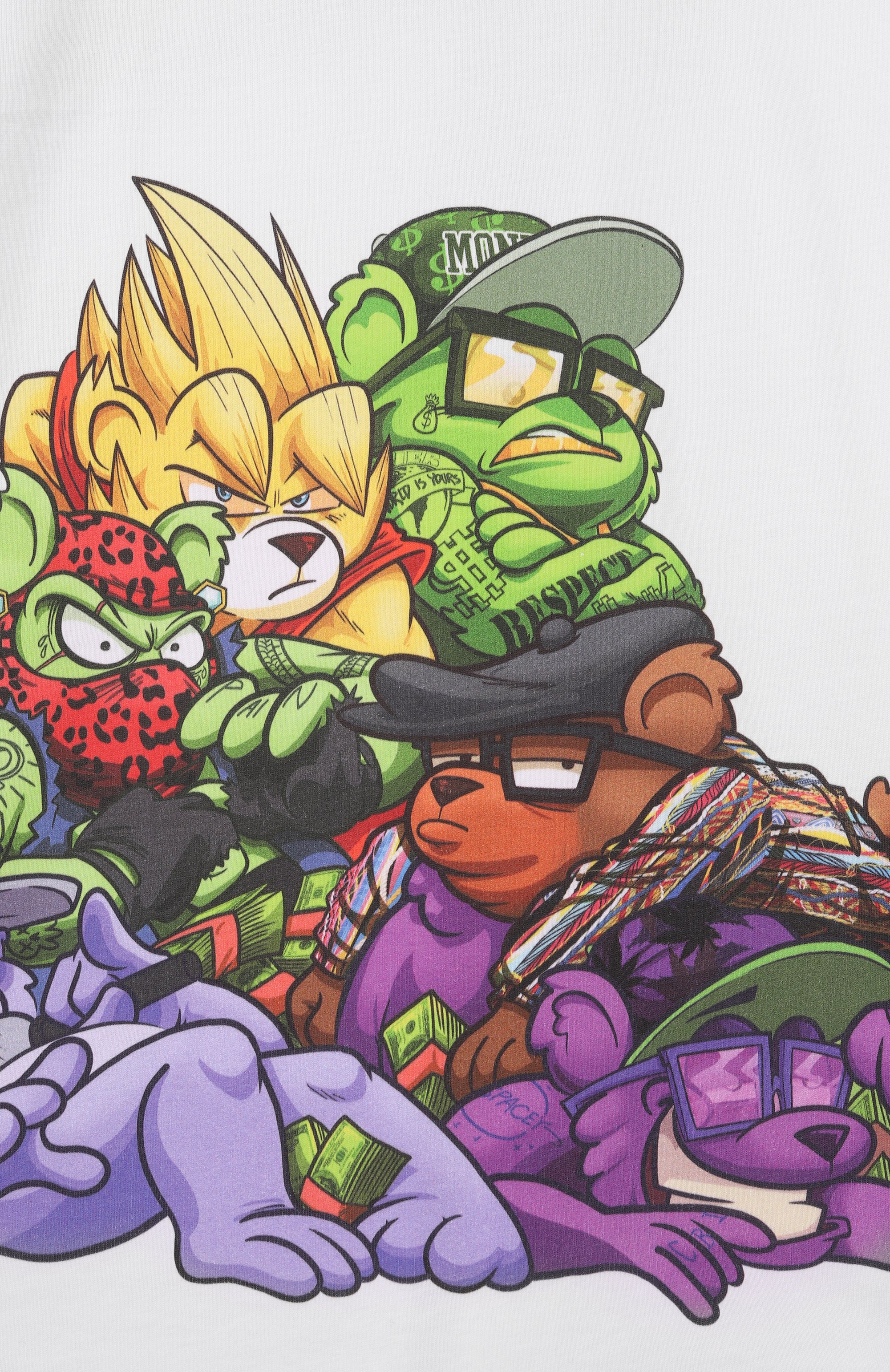 Хлопковая футболка SPRAYGROUND, арт. SPY1420WHT/SH0W THE SHARK WHITE REGULAR T-SHIRT, фото 3