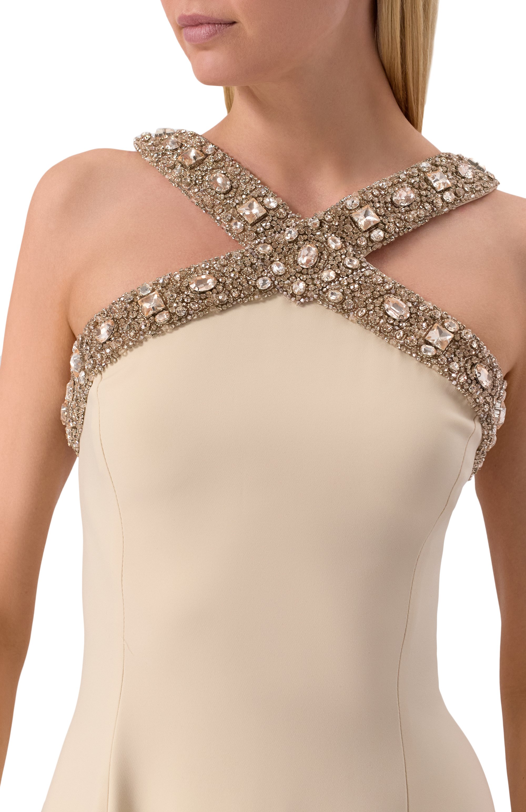 Платье с отделкой стразами ZUHAIR MURAD, арт. RDR25053/CRCA010, фото 5