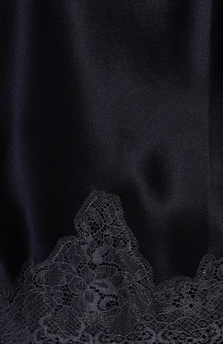 Женская шелковая пижама SIMONE PERELE темно-синего цвета, арт. 17F900-15B640 | Фото 7 (Материал внешний: Шелк; Но�с: Не проставлено)