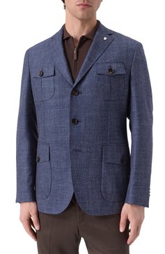 Пиджак из шерсти и шелка LUIGI BIANCHI, арт. 2564/52003, фото 4