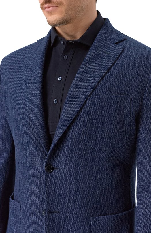 Хлопковый пиджак MVST TRIC0TT0N 40886 Синий  TRIC0TT0N 40886 Фото 6