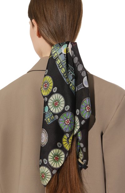 Шелковый платок метро GOURJI, арт. T23MET7R/1, фото 3