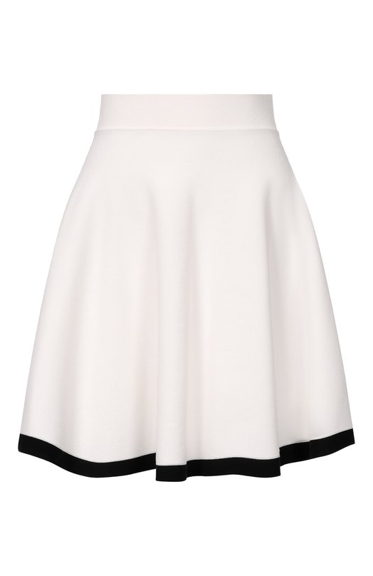 Юбка из хлопка и вискозы Nina Ricci 26PMJU025/ML0596 Белый 26PMJU025/ML0596