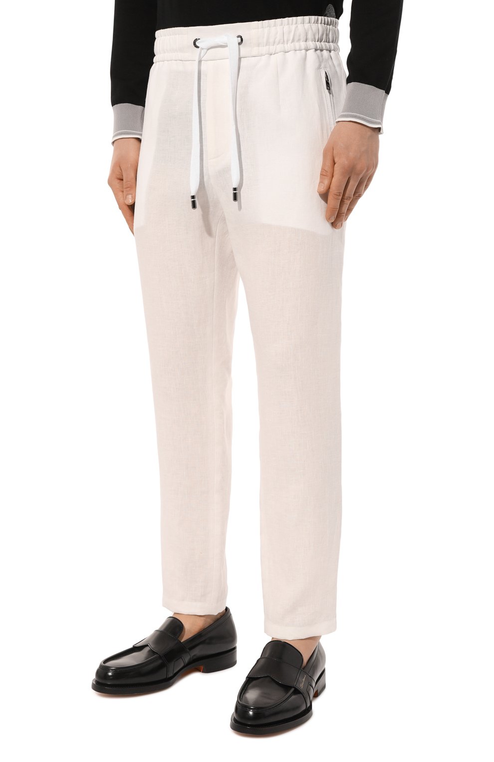 Льняные брюки DOLCE & GABBANA, арт. GVZAET/GG862, фото 3