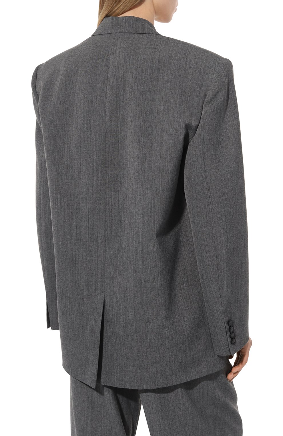 Жакет ROHE серого цвета по цене 61550 руб., арт. 408-11-277, фото 4 Жакет ROHE, арт. 408-11-277, фото 4