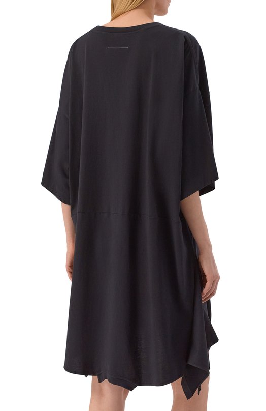 Хлопковое платье MM6 S52CT0795/M20170 Чёрный  S52CT0795/M20170 Фото 3