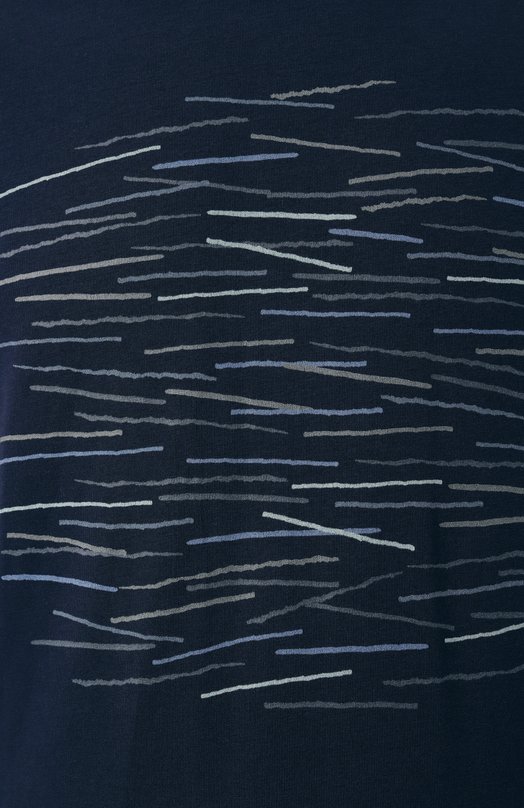 Хлопковая футболка Corneliani 25G585-2525063 Синий  25G585-2525063 Фото 6