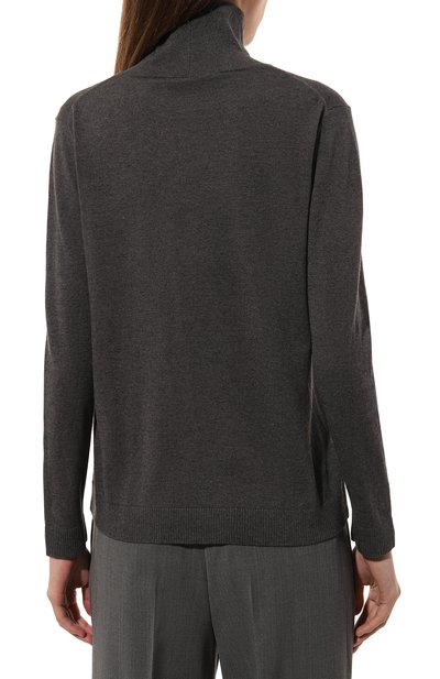Водолазка из шелка и шерсти WEEKEND MAX MARA серого цвета по цене 25600 руб., арт. KIKU, фото 4 Водолазка из шелка и шерсти WEEKEND MAX MARA, арт. KIKU, фото 4