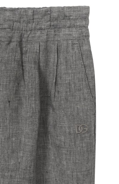 Льняные брюки DOLCE & GABBANA, арт. L44P89/FU4MF/8-12+, фото 3