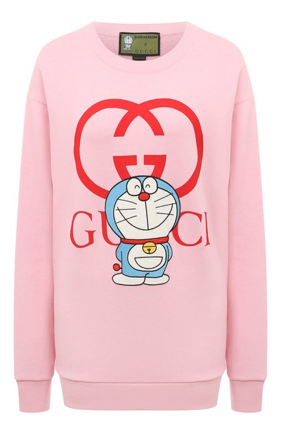 Женский хлопковый свитшот doraemon x gucci GUCCI, арт. 617964 XJDIC
