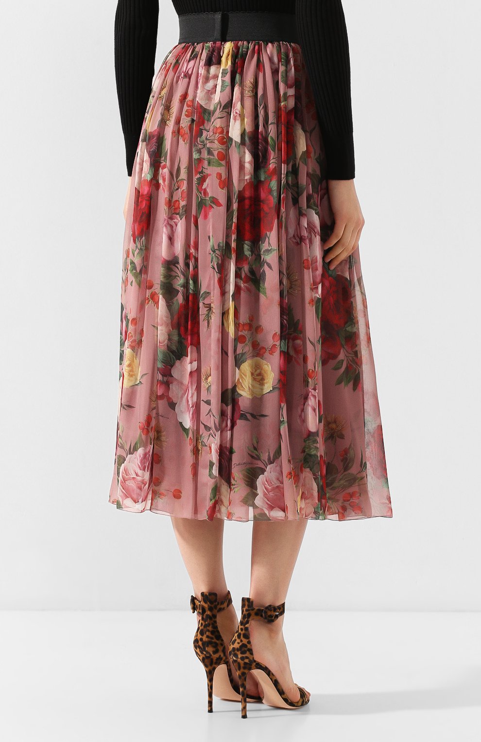 Шелковая юбка DOLCE & GABBANA, арт. F4AWRT/HS16K, фото 4