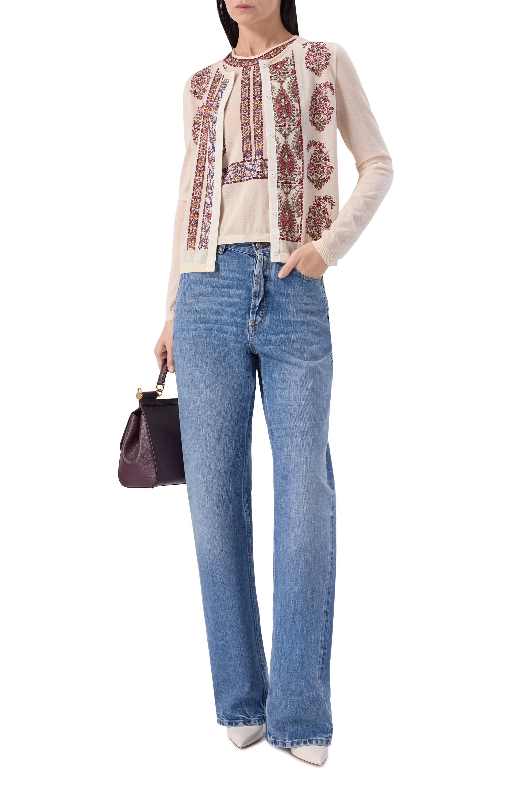 Топ из кашемира и шелка GIAMBATTISTA VALLI, арт. 26SSPVCMM35P/80CAS, фото 2