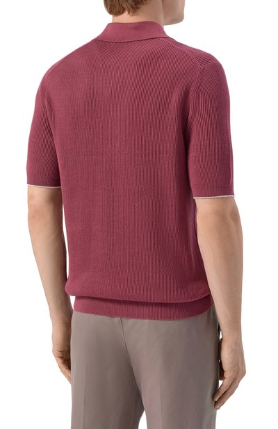 Хлопковое поло BRUNELLO CUCINELLI, арт. M29400025, фото 4