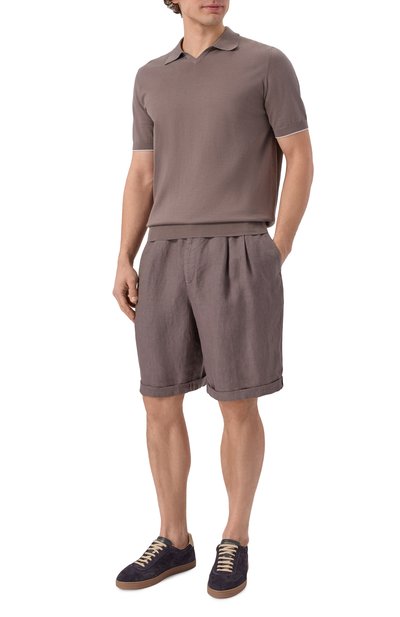 Льняные шорты BRUNELLO CUCINELLI, арт. M243DU0020, фото 2