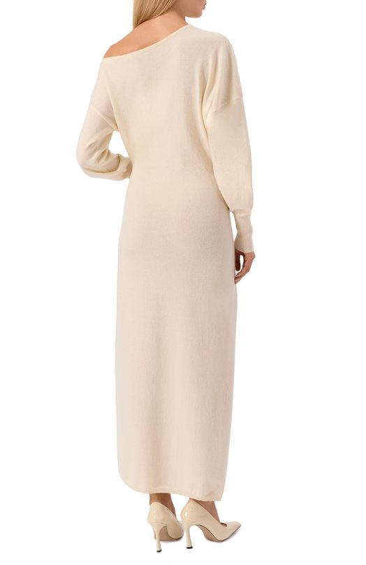 Платье из шерсти и кашемира Zeynep Arcay FW25DR18 Кремовый  FW25DR18 Фото 4