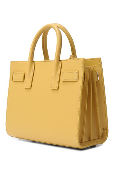 Сумка sac de jour nano SAINT LAURENT желтого цвета по цене 339000 руб., арт. 392035/02G9W, фото 4 Сумка sac de jour nano SAINT LAURENT, арт. 392035/02G9W, фото 4