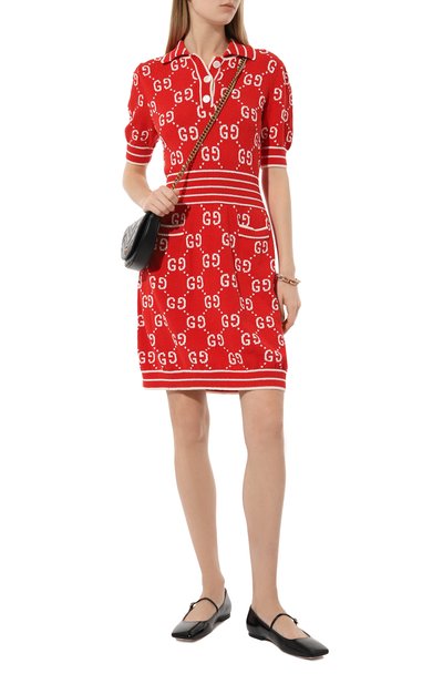 Хлопковое платье GUCCI, арт. 753920/XKCAN, фото 2