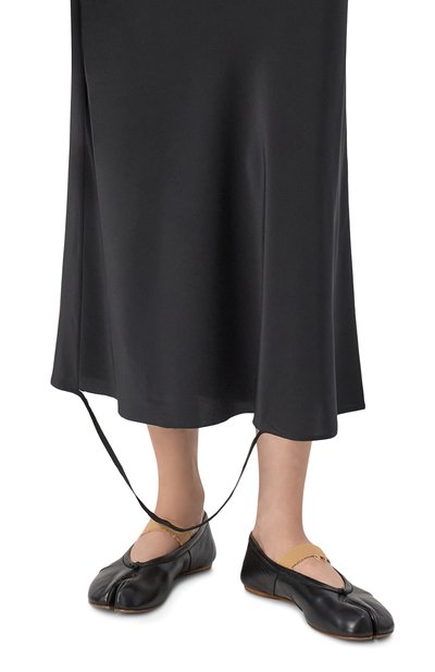 Кожаные балетки tabi MAISON MARGIELA черного цвета по цене 97250 руб., арт. S39WZ0104/P6853, фото 3 Кожаные балетки tabi MAISON MARGIELA, арт. S39WZ0104/P6853, фото 3