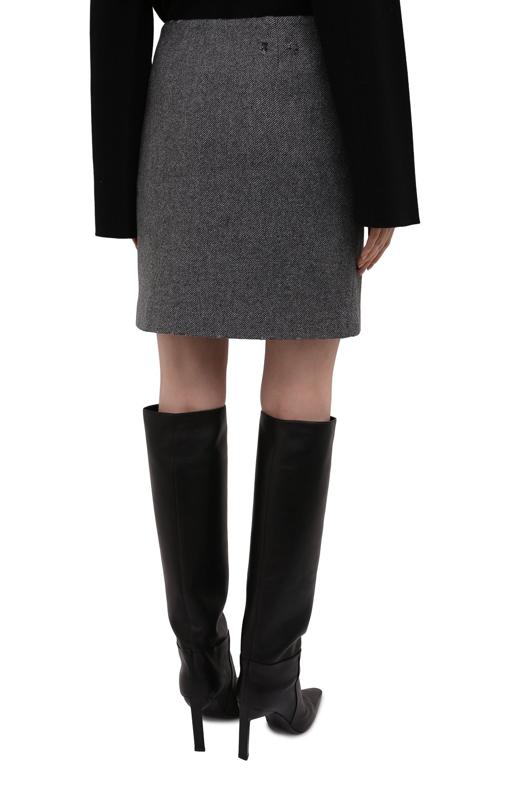 Юбка MSGM серого цвета по цене 38650 руб., арт. 3142MDD103 217502, фото 4 Юбка MSGM, арт. 3142MDD103 217502, фото 4