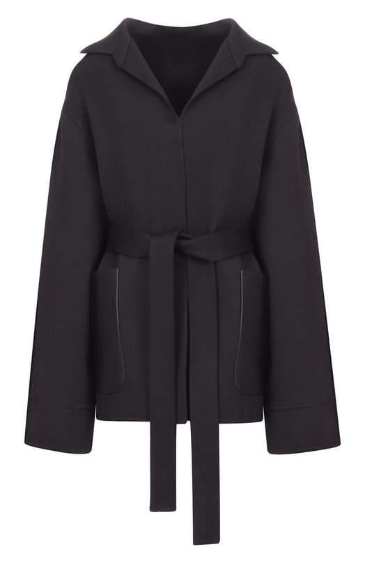 Шерстяной жакет Alaia AA9V1250W130C Чёрный AA9V1250W130C