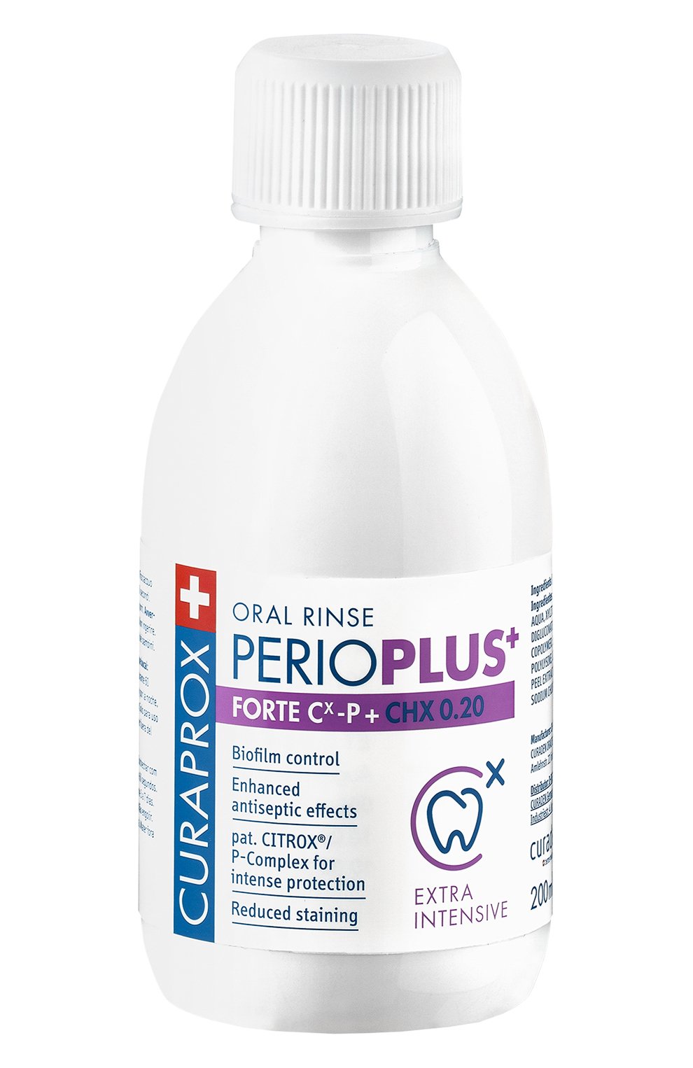 Жидкость-ополаскиватель perio plus forte chx 0,20% (200ml) CURAPROX, арт. 7612412426731, фото 1