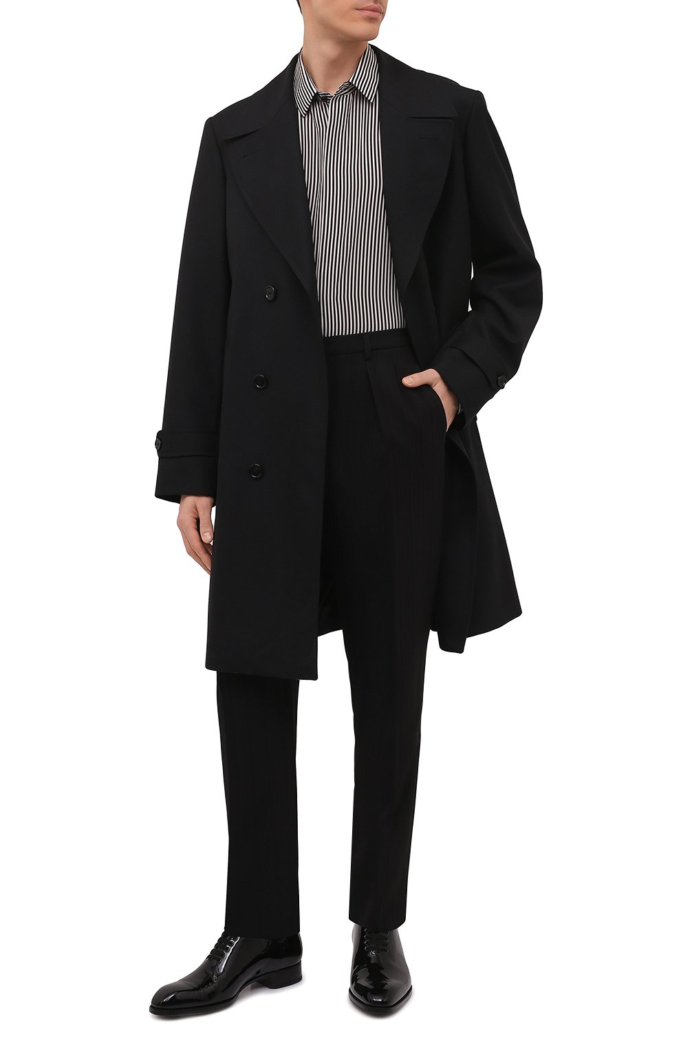 Шелковая рубашка SAINT LAURENT, арт. 646850/Y2E11, фото 2