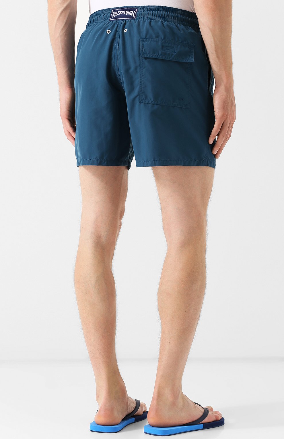 Плавки-шорты с вышивкой VILEBREQUIN синего цвета по цене 25050 руб., арт. MOT/8050H, фото 4 Плавки-шорты с вышивкой VILEBREQUIN, арт. MOT/8050H, фото 4