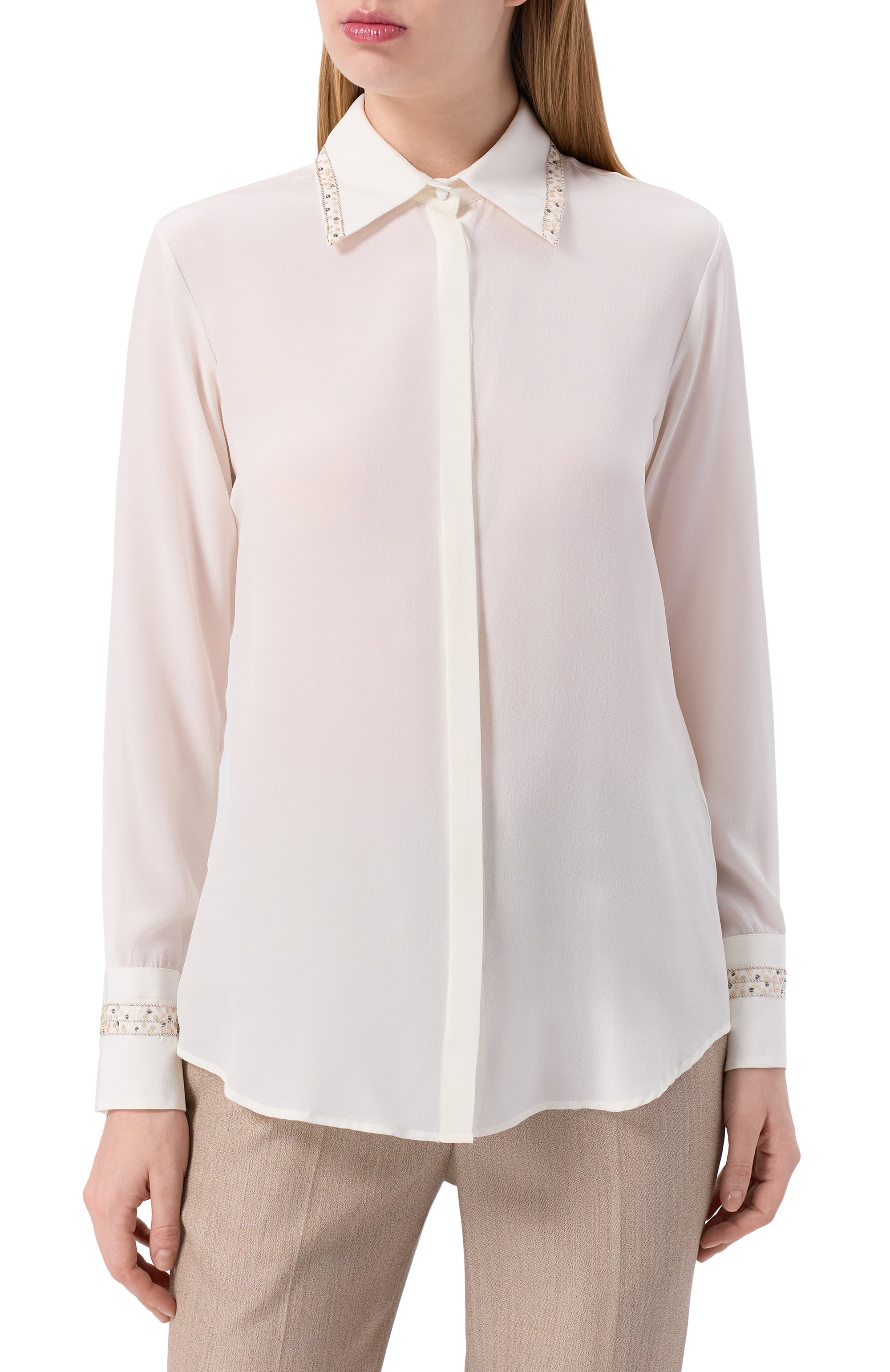 Шелковая блузка ANTONELLI FIRENZE, арт. P1229/240, фото 3